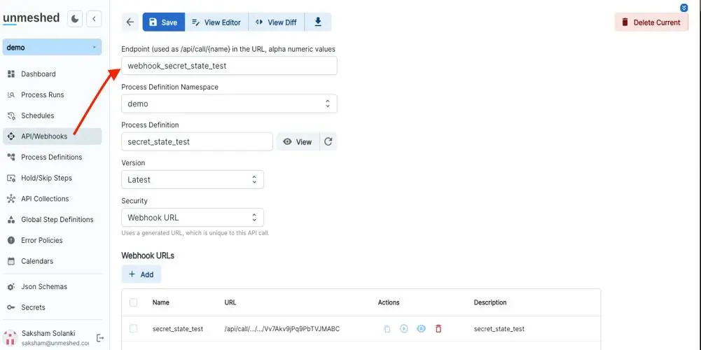 Webhook-Definitions
